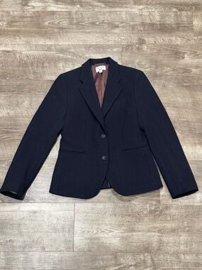 Uniqlo Ines De La Fressange Blazer Women XS Black Wool Blend Jacket Coat